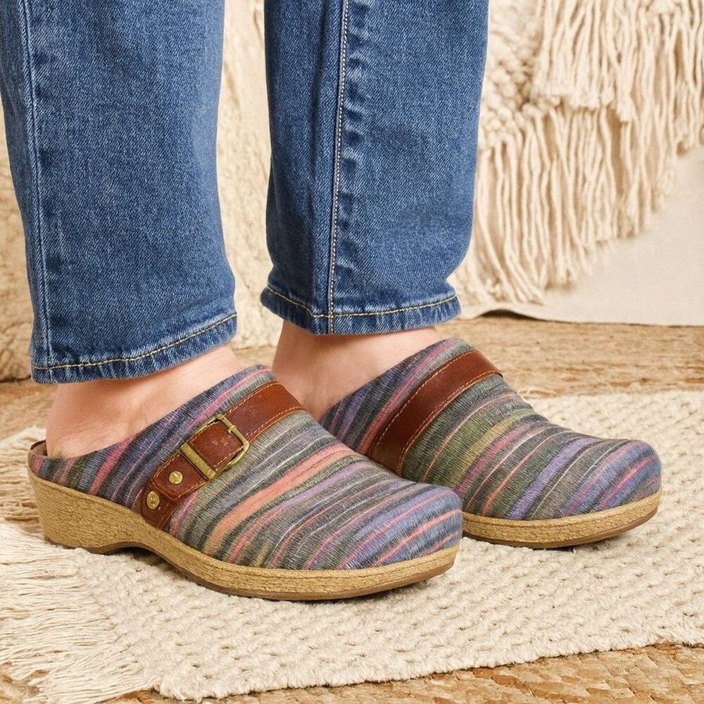 Dansko Mules Women Size 6.5-7 Us 37 Eu Multicolor… - image 1